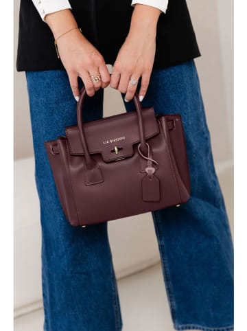 Lia Biassoni Leren handtas bordeaux - (B)30 x (H)23 x (D)11 cm