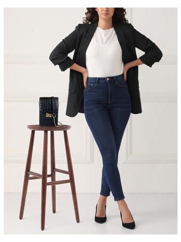 Lia Biassoni Leren smartphonetas zwart - (B)13 x (H)22 x (D)8 cm