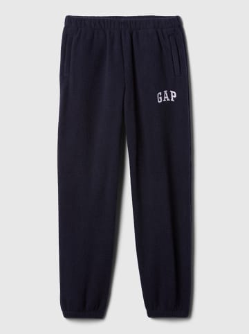GAP Fleece broek donkerblauw