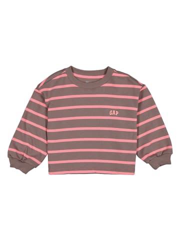 GAP Sweatshirt in Pink/ Braun