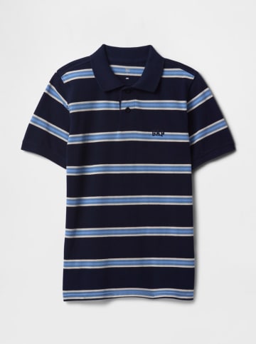 GAP Poloshirt in Dunkelblau/ Hellblau