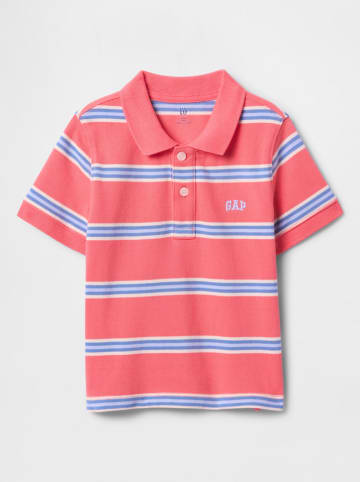 GAP Poloshirt in Rot/ Weiß/ Hellblau