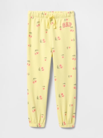 GAP Sweatbroek geel/lichtroze/groen