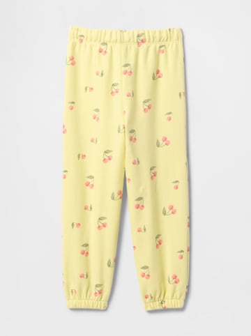 GAP Sweatbroek geel/lichtroze/groen