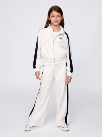 GAP Sweatbroek wit/donkerblauw