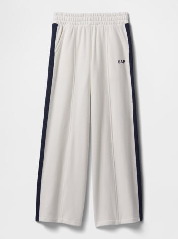 GAP Sweathose in Weiß/ Dunkelblau