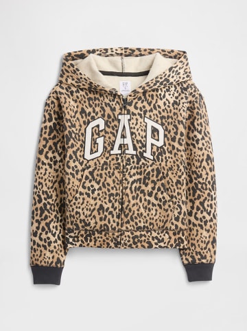 GAP Sweatjacke in Hellbraun