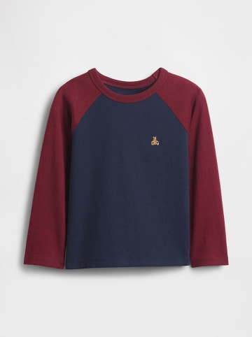 GAP Longsleeve in Dunkelblau/ Rot