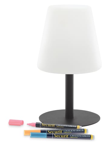 Securit Ledtafellamp wit/zwart - (H)27,5 x Ø 15,5 cm
