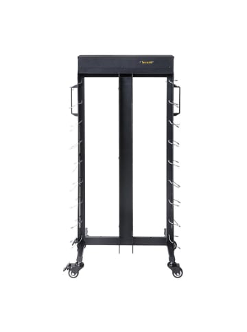 Securit Tischleuchten-Ladewagen in Schwarz - (B)80 x (H)135 x (T)50 cm