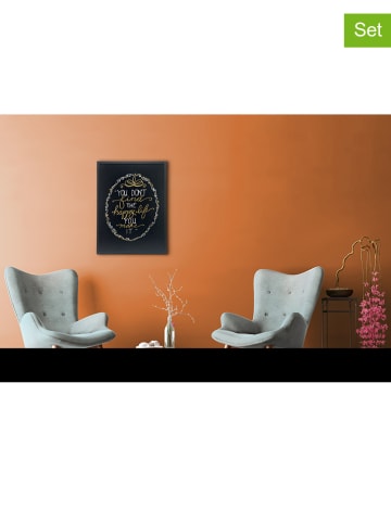 Securit 2tlg. Set: Wandtafel und Kreidestift - (B)80 x (H)60 x (T)1 cm