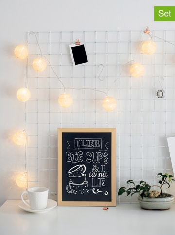 Securit 2tlg. Set: Wandtafel und Kreidestift - (B)40 x (H)30 x (T)1 cm