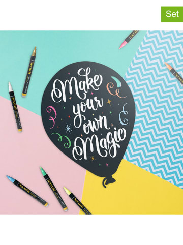 Securit 2tlg. Set: Wandtafel "Balloon" und Kreidemarker - (B)39,6 x (H)29 x (T)0,30 cm