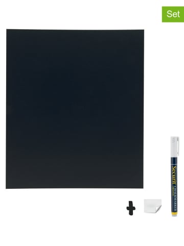 Securit 2-delige set: schoolbord "Square" en krijtstift - (B)29,8 x (H)34,7 x (D)0,30 cm