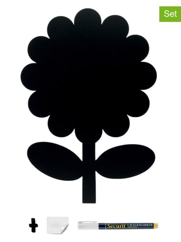 Securit 2tlg. Set: Wandtafel "Flower" und Kreidemarker - (B)27,7 x (H)42,6 x (T)0,30 cm