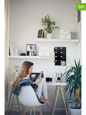 Securit 2tlg. Set: Wandtafel "Week Planner" - (B)14,5 x (H)20,8 x (T)0,10 cm