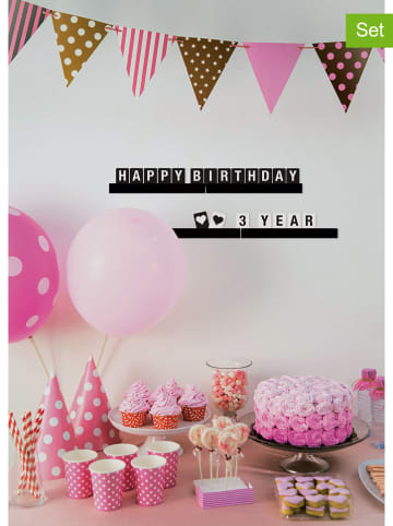 Securit 4tlg. Set: Buchstabenleiste mit Buchstaben-, Zahlen- und Symbolkarten in Schwarz