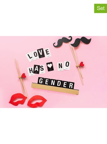 Securit 4tlg. Set: Buchstabenleiste mit Buchstaben-, Zahlen- und Symbolkarten in Teak