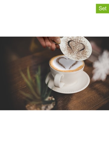 Securit 2er-Set: Edelstahl-Kaffeeschablonen