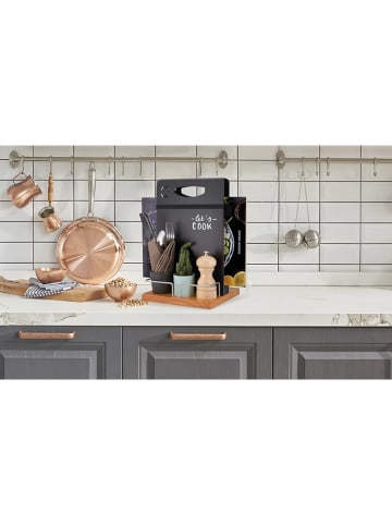 Securit Organizer w kolorze czarnym na stół - 22 x 34,5 x 20 cm