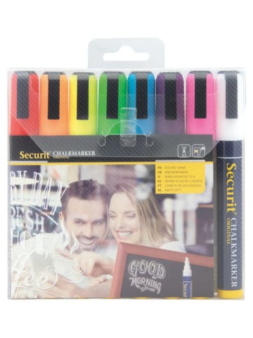 Securit Płynne markery kredowe (8 szt.) "Securit®" w różnych kolorach