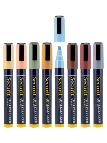 Securit Płynne markery kredowe (8 szt.) "Securit®" w różnych kolorach