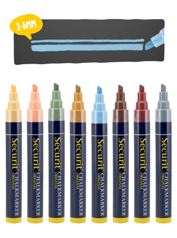 Securit Płynne markery kredowe (8 szt.) "Securit®" w różnych kolorach