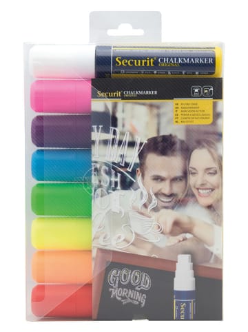 Securit Płynne markery kredowe (8 szt.) "Securit®" w różnych kolorach
