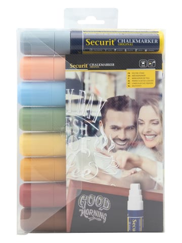 Securit Płynne markery kredowe (8 szt.) "Securit®" w różnych kolorach