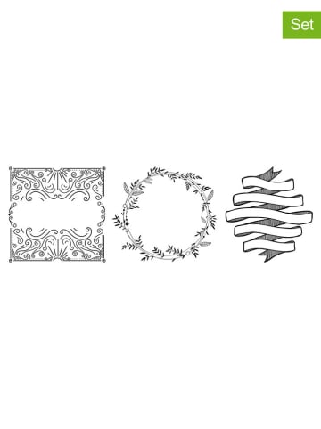 Securit 3tlg. Set: Fensterschablonen "Signs" und Kreidemarker - (B)42 x (H)59,4 cm