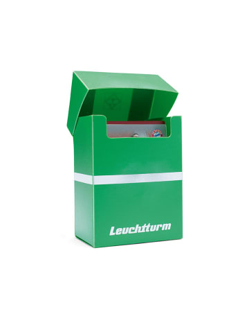LEUCHTTURM1917 Pudełka (3 szt.) w kolorze zielonym na karty kolekcjonerskie - 7 x 9,2 x 4,5 cm