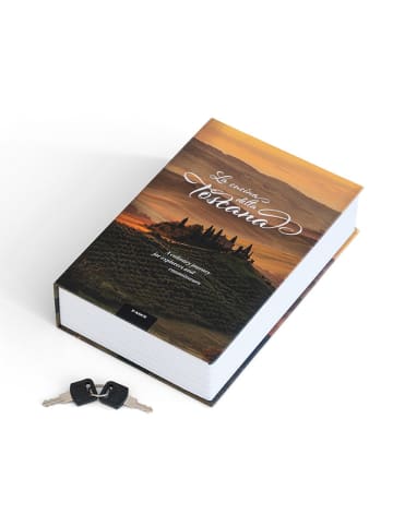 Leuchtturm Sejf-książka "Toscana" ze wzorem - 24 x 5,5 x 15,5 cm