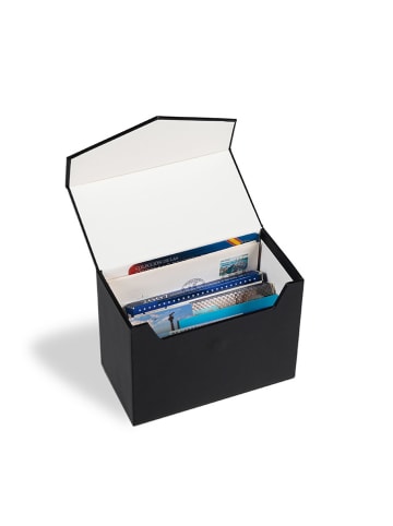 Leuchtturm Archiefbox "Logic" zwart - (B)17,7 x (H)13,2 x (D)9,7 cm