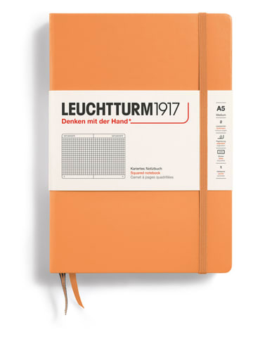 LEUCHTTURM1917 Geruit notitieboek abrikooskleurig - A5