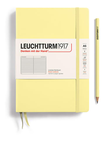 LEUCHTTURM1917 Notatnik w kolorze żółtym w linie - A5