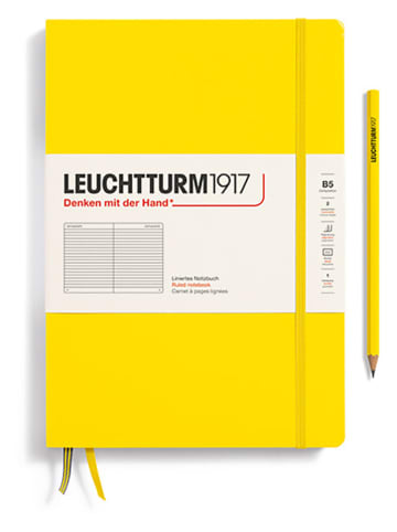 LEUCHTTURM1917 Notatnik w kolorze żółtym w linie - B5