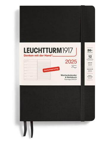 LEUCHTTURM1917 Wochenkalender & Notizbuch in Schwarz - B6+