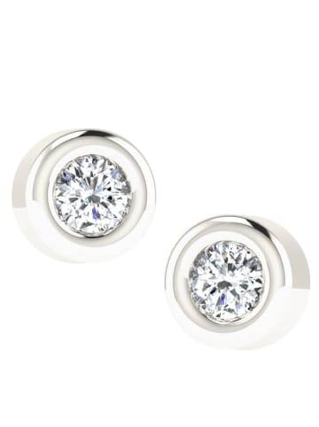 Diamant Vendôme Witgouden oorstekers met diamanten