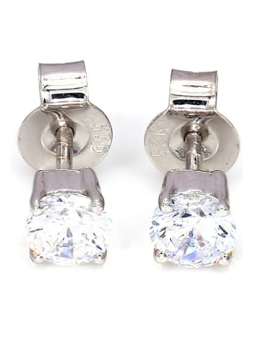 Diamant Vendôme Witgouden oorstekers met diamanten