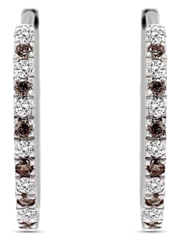 Diamant Vendôme Witgouden creolen met diamanten