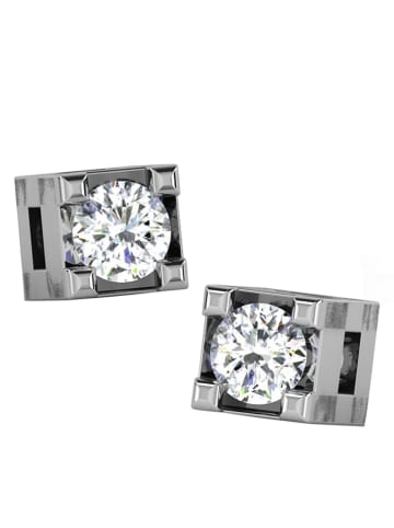 Diamant Vendôme Witgouden oorstekers met diamanten