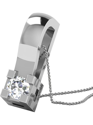 Diamant Vendôme Witgouden hanger met diamanten