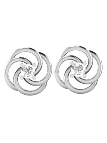 Diamant Vendôme Witgouden oorstekers met diamanten