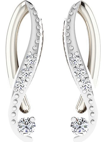 Diamant Vendôme Witgouden oorstekers met diamanten