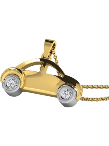 Diamant Vendôme Gold-Anhänger mit Diamanten