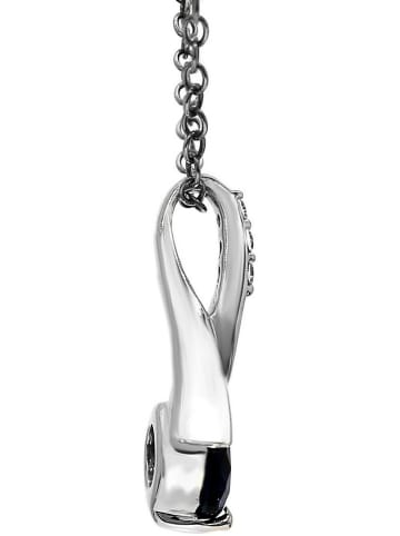 Diamant Vendôme Złota zawieszka z diamentami i szafirem