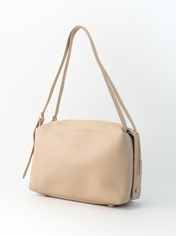 maison héritage PARIS Leren schoudertas "Toki" crème - (B)34 x (H)18 x (D)12 cm