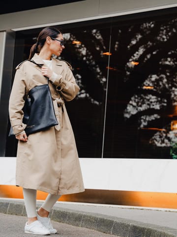 maison héritage PARIS Skórzany shopper bag "Ori" w kolorze czarnym - 45 x 35 cm