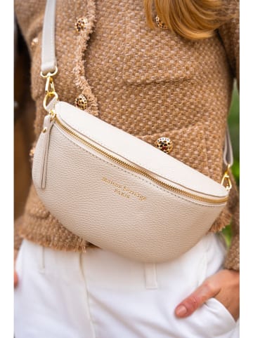 maison héritage PARIS Leder-Brustbeutel "Kimi" in Creme - (B)28 x (H)15 x (T)5 cm