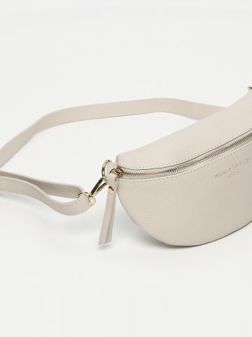 maison héritage PARIS Leder-Brustbeutel "Kimi" in Creme - (B)28 x (H)15 x (T)5 cm
